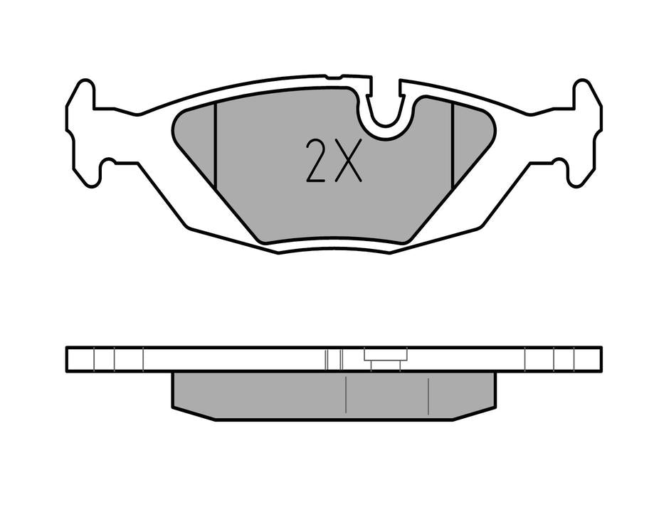 MEYLE Original Brake Pad Set Rear 025 206 7516