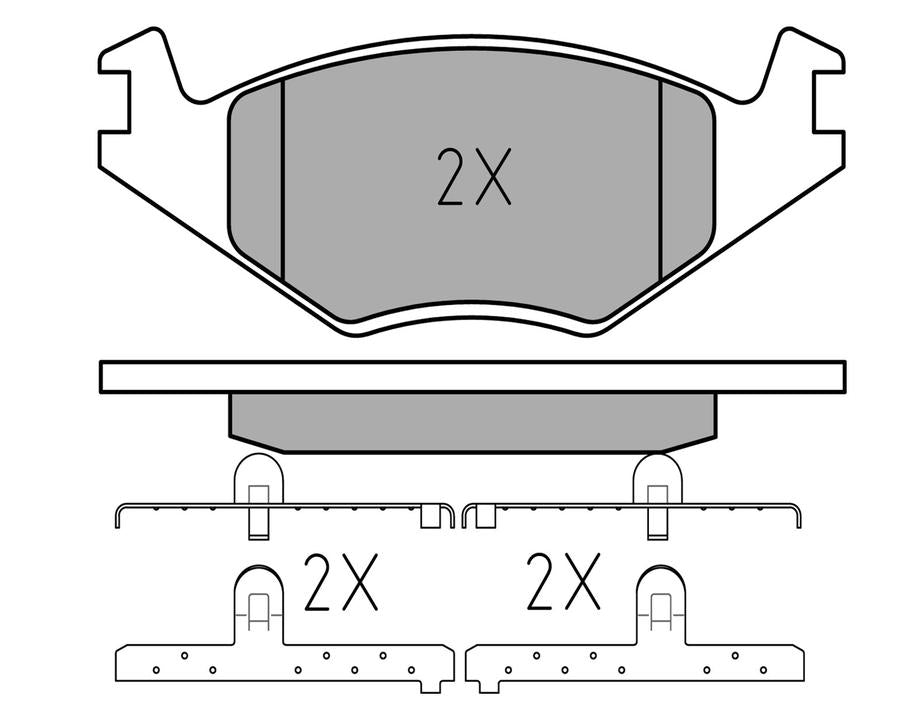 MEYLE Original Brake Pad Set Front 025 208 8719