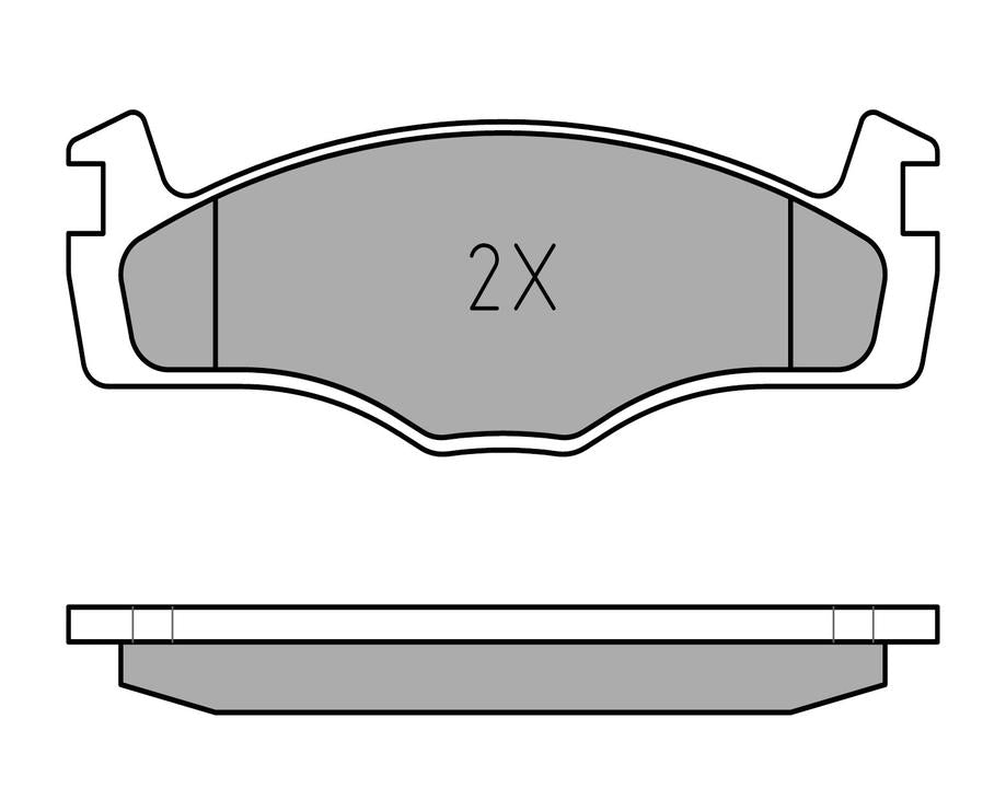 MEYLE Original Brake Pad Set Front 025 208 8719