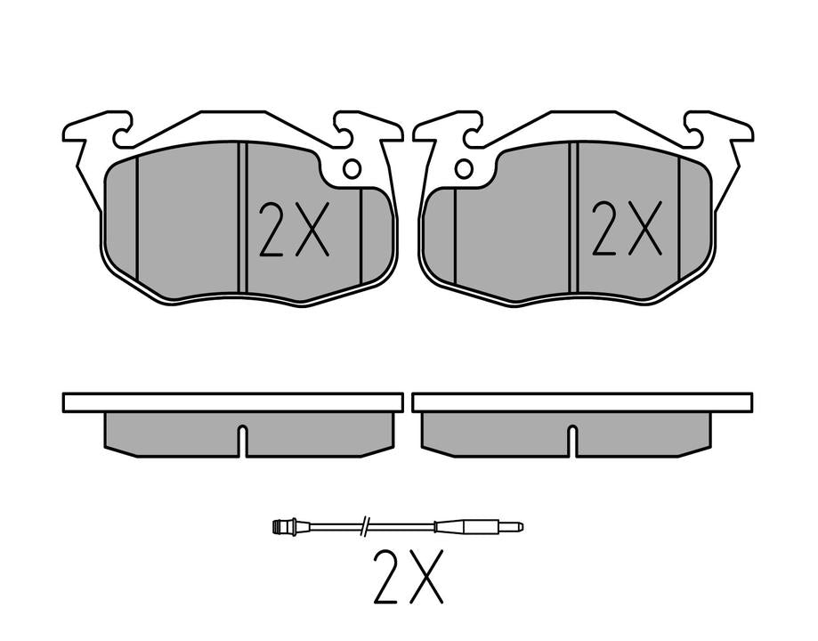 MEYLE Original Brake Pad Set Front 025 209 0518/W