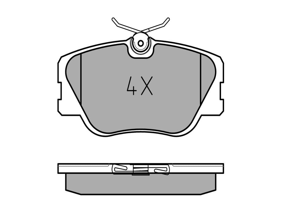 MEYLE Original Brake Pad Set Front 025 209 4119
