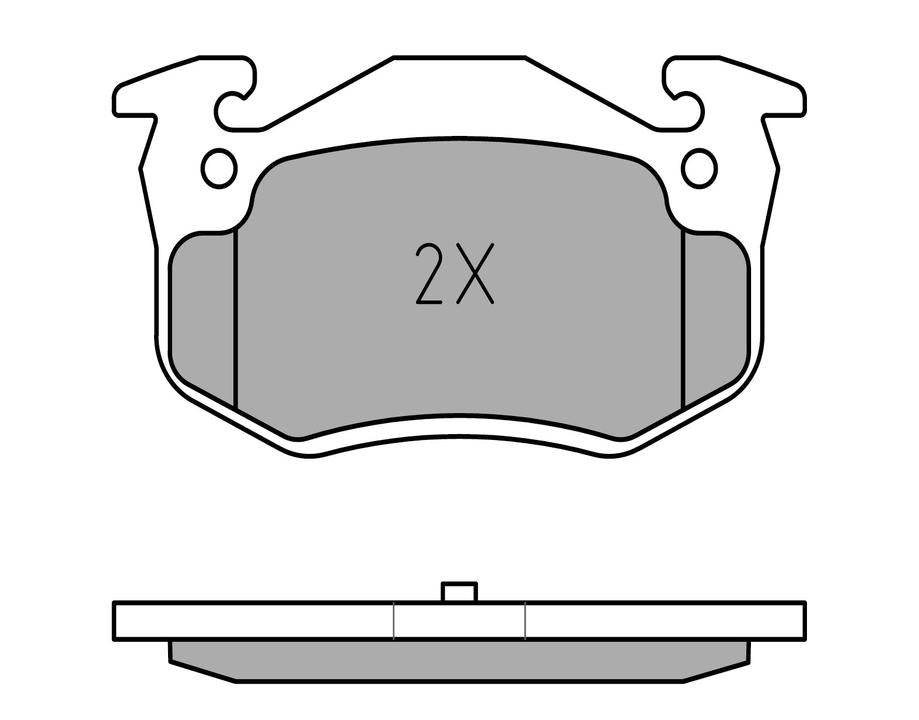 MEYLE Original Brake Pad Set Rear 025 209 7311