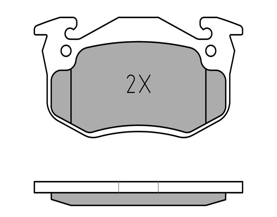 MEYLE Original Brake Pad Set Rear 025 209 7311
