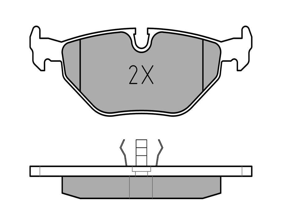 MEYLE Original Brake Pad Set Rear 025 209 9517