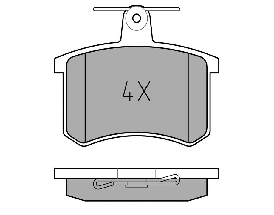 MEYLE Original Brake Pad Set Rear 025 211 4416