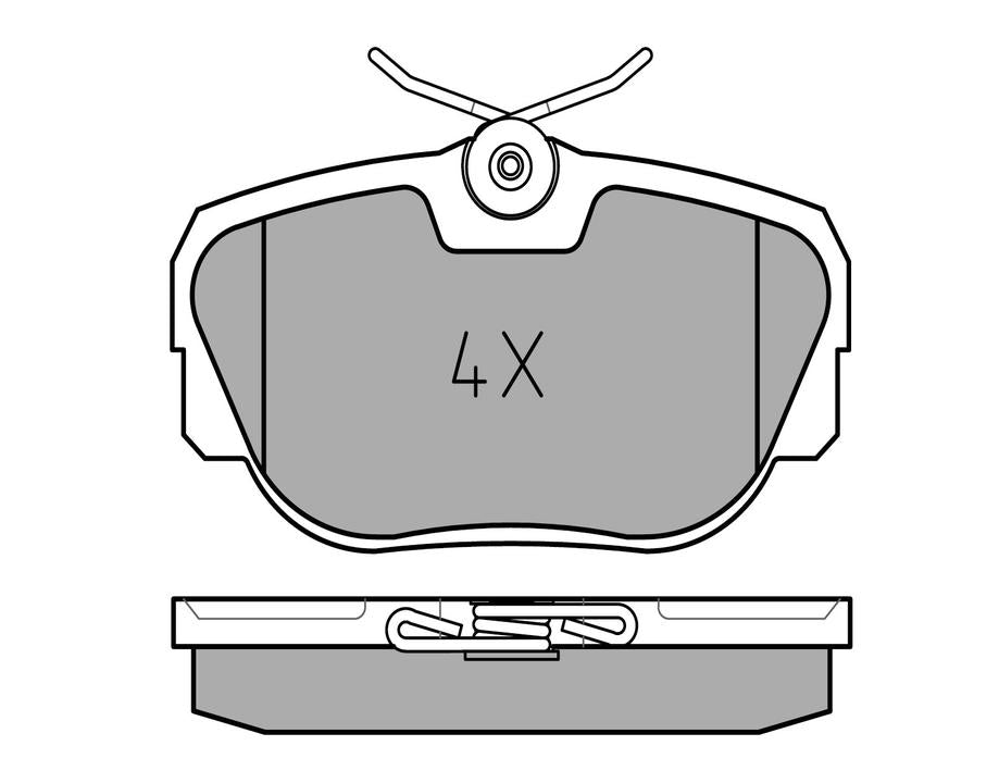 MEYLE Original Brake Pad Set Front 025 211 7317
