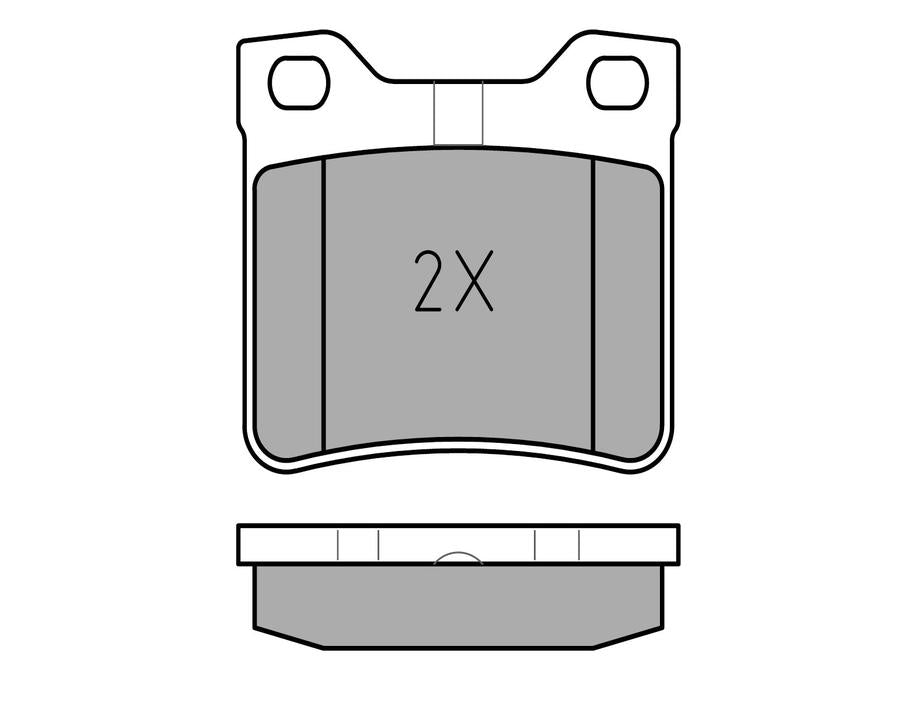 MEYLE Original Brake Pad Set Rear 025 212 7817/W