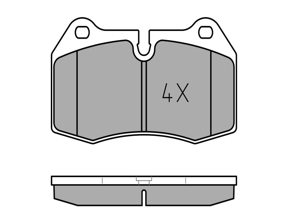 MEYLE Original Brake Pad Set Front 025 214 7118
