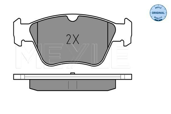 MEYLE Original Brake Pad Set Front 025 216 6419