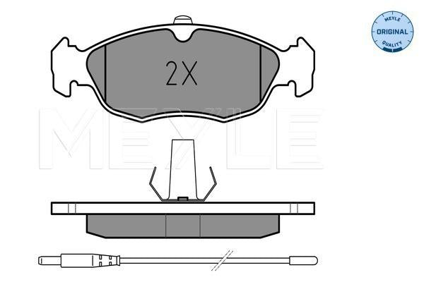 MEYLE Original Brake Pad Set Front 025 214 3017/W