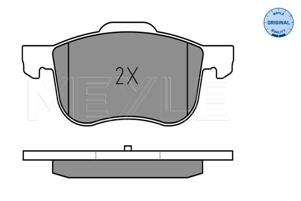 MEYLE Original Brake Pad Set Front 025 230 7318