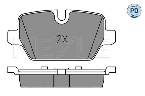 MEYLE PD Brake Pad Set Rear 025 236 2316/PD