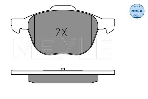 MEYLE Original Brake Pad Set Front 025 237 2318