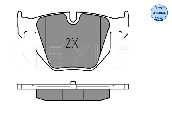MEYLE Original Brake Pad Set Rear 025 237 3217