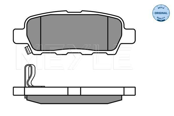 MEYLE Original Brake Pad Set Rear 025 238 7114/W