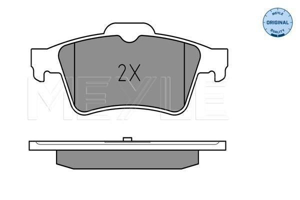 MEYLE Original Brake Pad Set Rear 025 241 3716