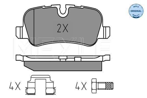 MEYLE Original Brake Pad Set Rear 025 241 9217