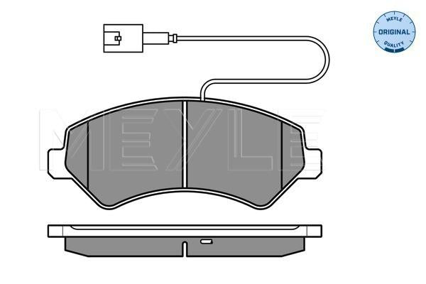 MEYLE Original Brake Pad Set Front 025 244 6619/W2