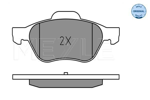 MEYLE Original Brake Pad Set Front 025 245 3518
