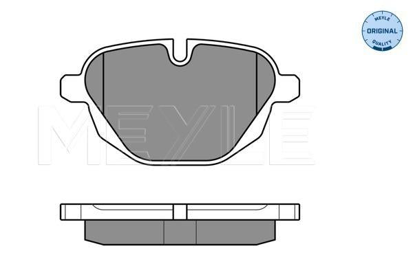 MEYLE Original Brake Pad Set Rear 025 245 6118
