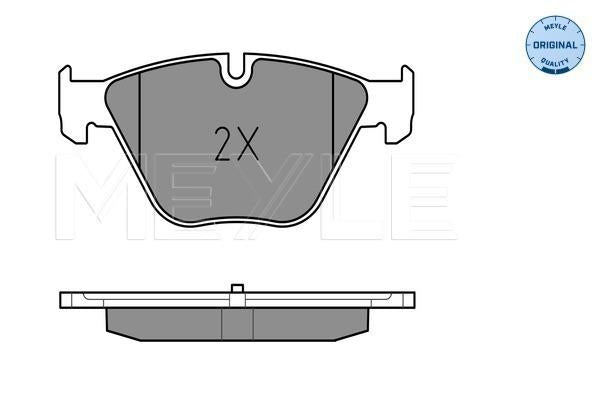 MEYLE Original Brake Pad Set Front 025 246 8820