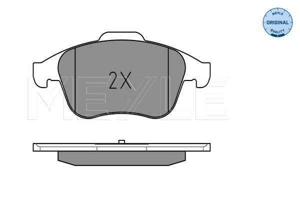 MEYLE Original Brake Pad Set Front 025 247 0917