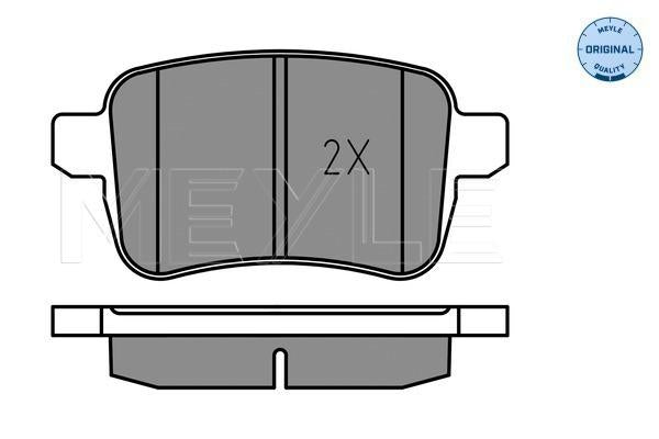 MEYLE Original Brake Pad Set Rear 025 251 5617