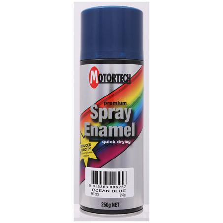 Motortech Aerosol Spray Enamel Ocean Blue 250g MT033