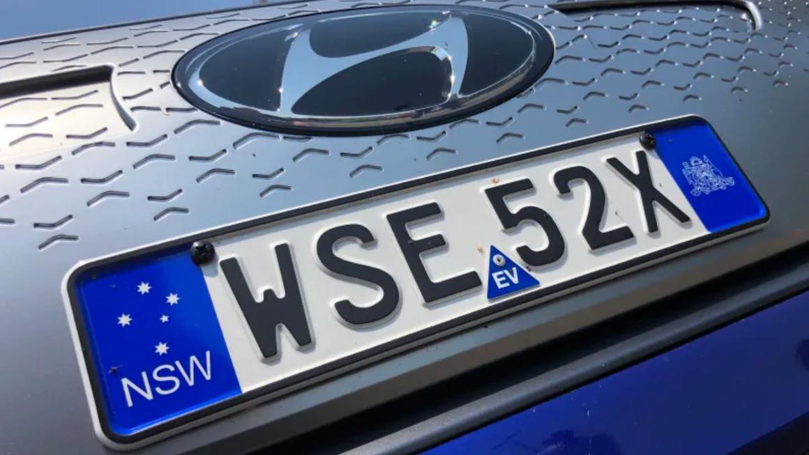 Electric Vehicle Tag fits Number Plate/Registration Pair EVTAG
