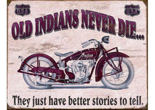 Indian Better Stories Metal Sign (41x32cm) MSI1637