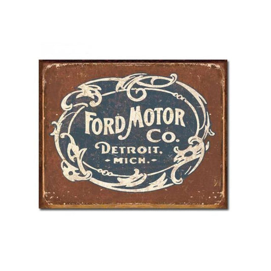 Ford Motor Company Historic Logo Metal Sign (41x32cm) MSI1707