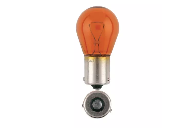 Narva Globe 12V 21W BAU15S Amber Heavy-Duty Bulb (10Pk) 17384