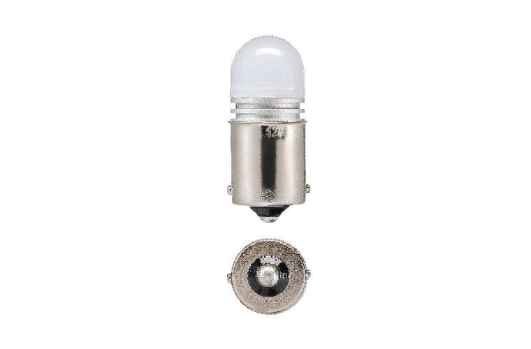 Narva LED Globe 12V BA15S 6000K Cool White (2 Pack) 18220BL