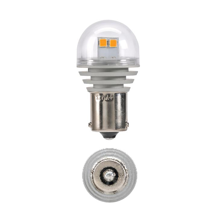 Narva 12V BAU15S LED Globes  Amber Indicator Light 1800K 2PK 18232BL