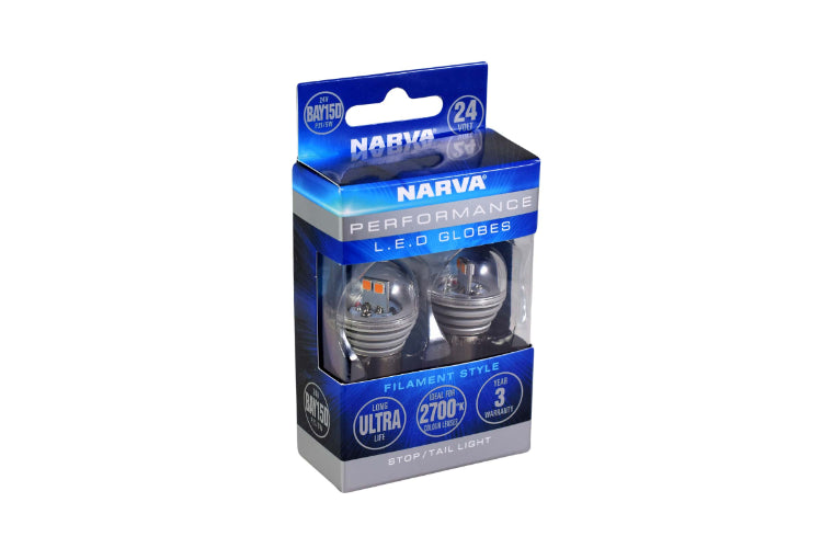 Narva LED Globe 24V BA15D P21/5W 6000K Blister Pack 18324BL
