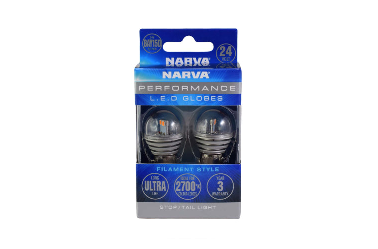 Narva LED Globe 24V BA15D P21/5W 6000K Blister Pack 18324BL