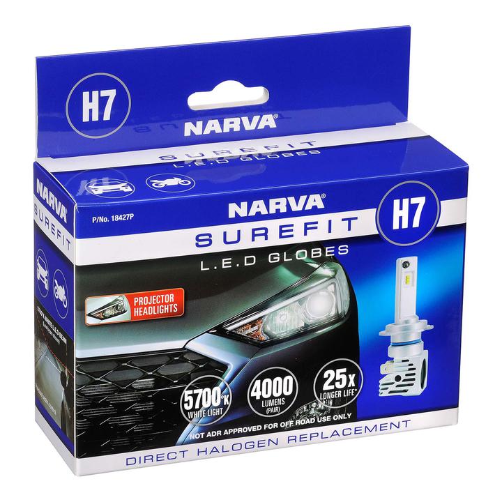 Narva LED Projector Surefit H7 Globes 18427P