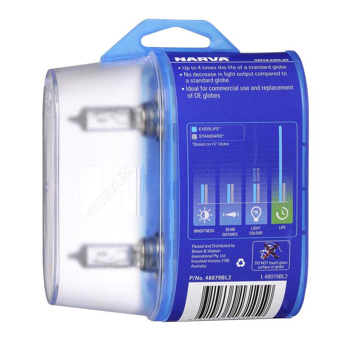 Narva H11 Everlife Halogen Headlight Globes 12V 55W