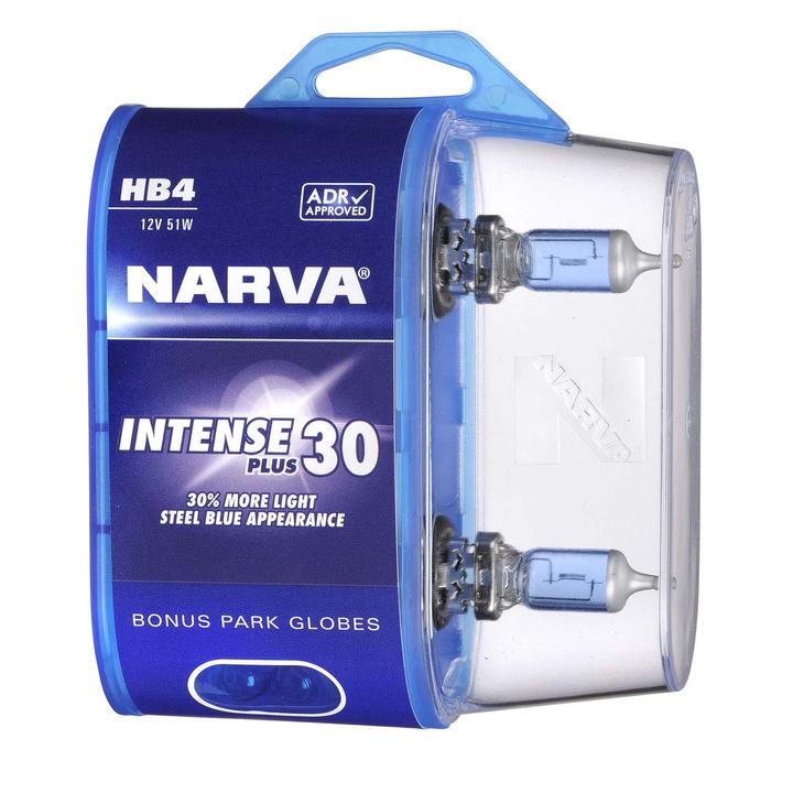 Narva HB4 Intense Plus Halogen Headlight Globe 12V 51W Blister Twin Pack 48474BL2