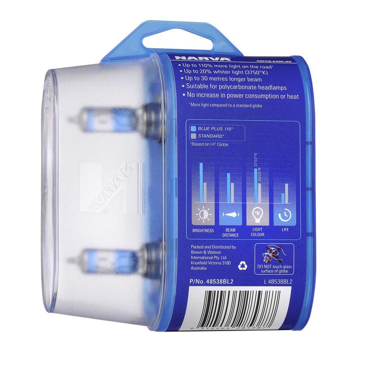 Narva H11 Globes 12V 55W Blue Plus 90 48538BL2