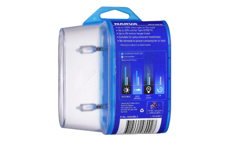 Narva H1 Globe 12V 55W Platinum Plus 130 2Pk 48540BL2