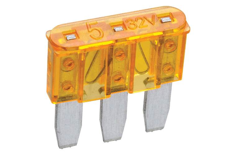 Narva 3 Blade Fuse Micro 5A Orange (25Pk) 51205