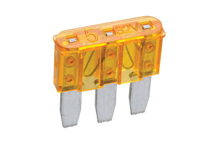 Narva 3 Blade Fuse Micro 5A Orange (5Pk) 51205BL