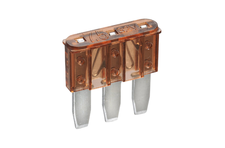 Narva 3 Blade Fuse Micro 7A Brown (25Pk) 51207