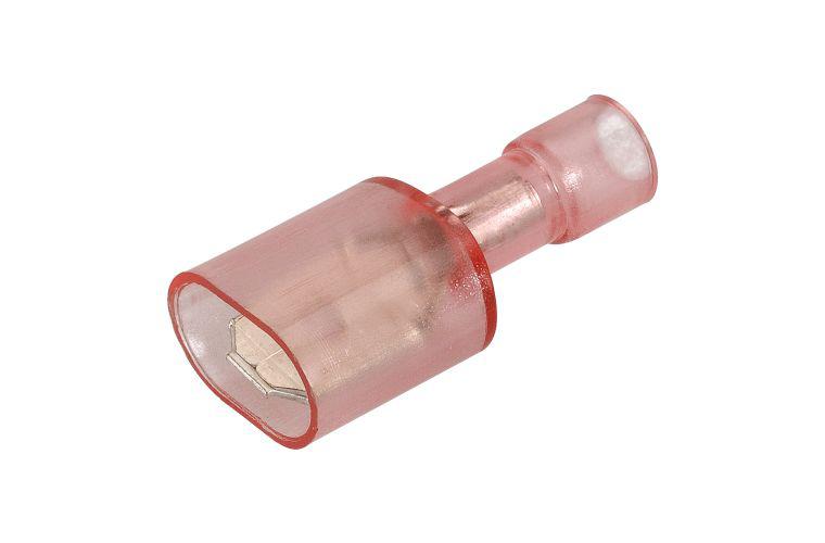 Narva Terminal Male Blade Insulated Red 6.3mm (50Pk) 56111