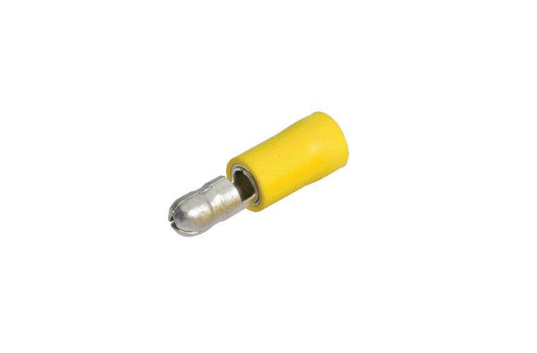 Narva Terminal Male Blade Yellow 5mm (50Pk) 56155