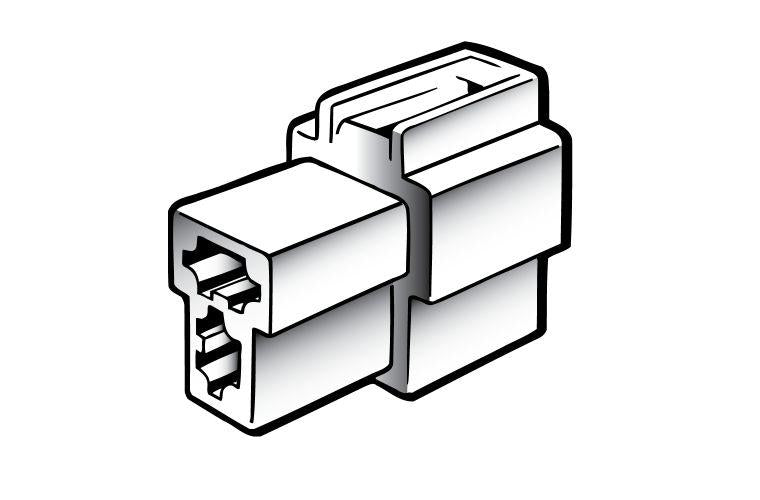 Narva Quick Connect Housing Female 2 Pole (10Pk) 56262