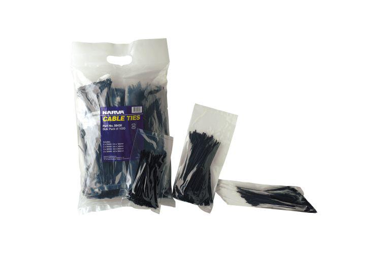 Narva Cable Tie Assortment Pack (1000Pk) 56430