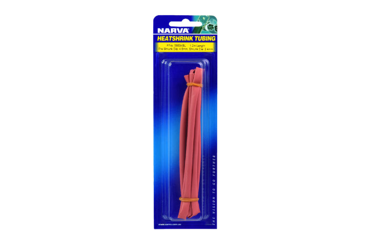 Narva Heat Shrink 1.2m Red 56634BL
