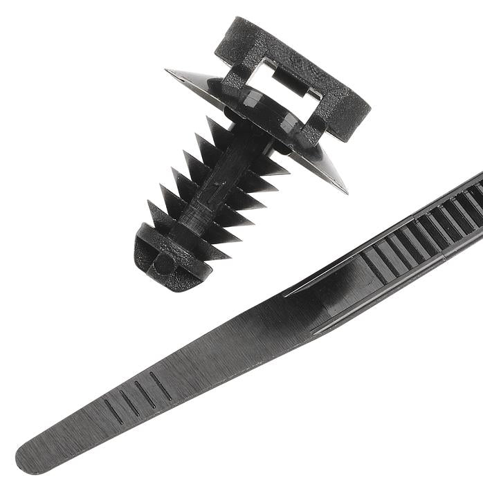 Narva Cable Tie With Fir Tree Mount 4.8x200mm (25Pk) 56800